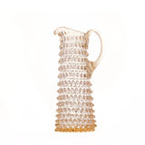 Hobnail Jug - Tall - Apricot Chiffon
