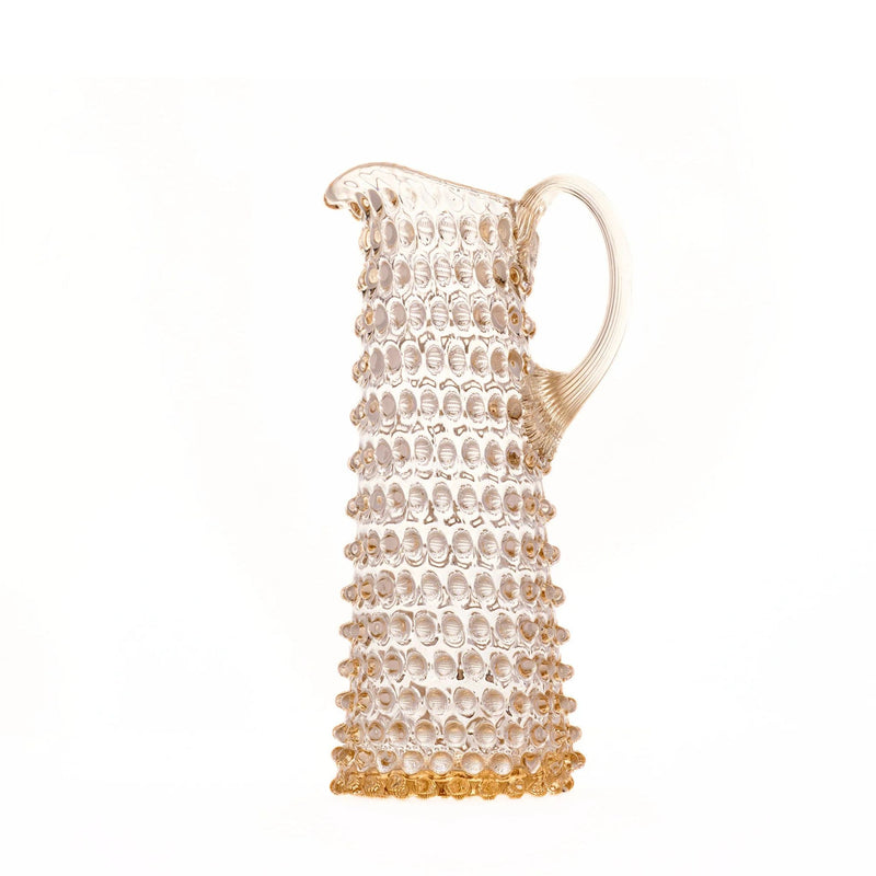 Hobnail Jug - Tall - Apricot Chiffon
