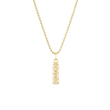 Gold Xanax Bar Pendant