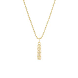 Gold Xanax Bar Pendant
