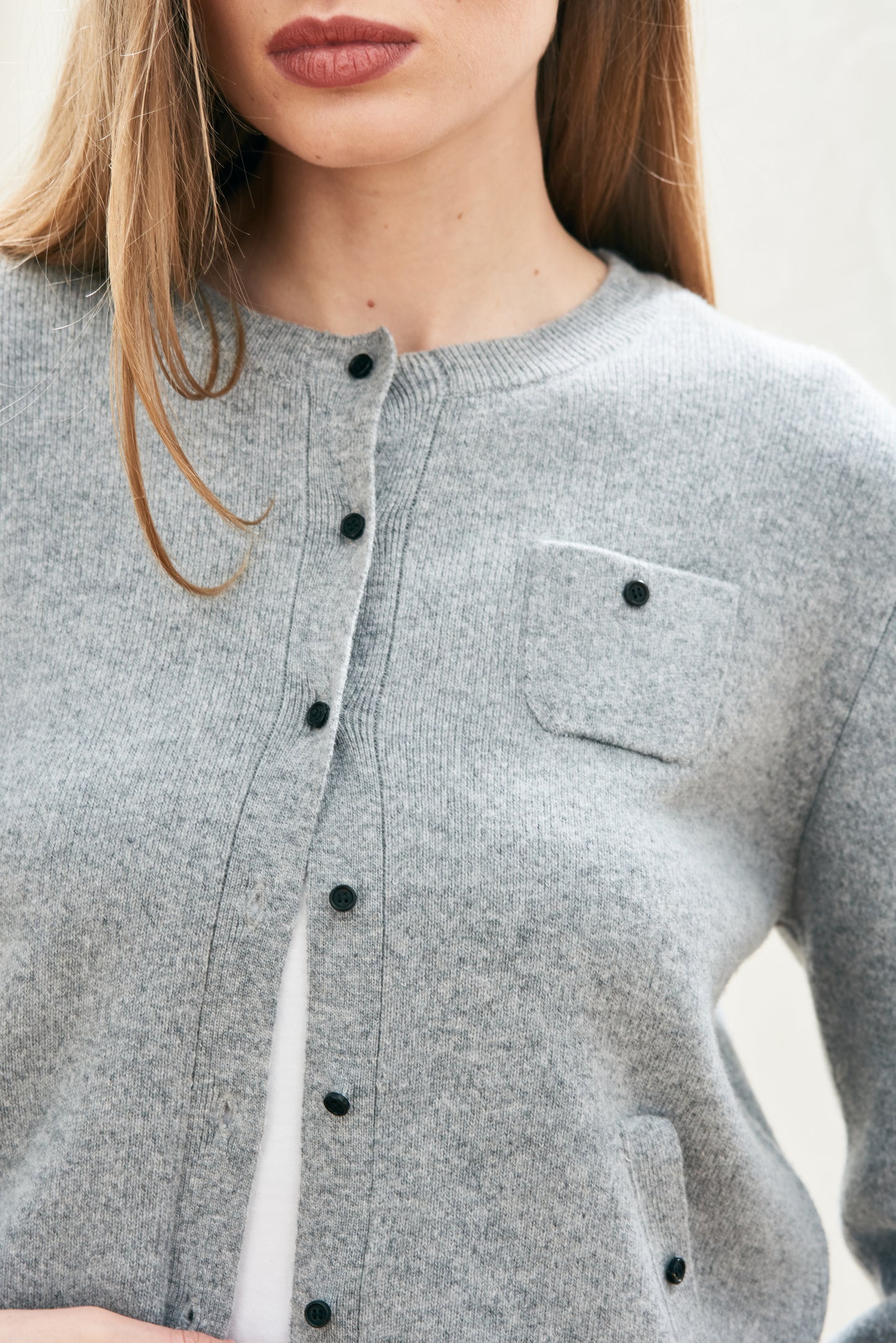 Jumper 1234 - Multi Pocket Cardigan - Smoke