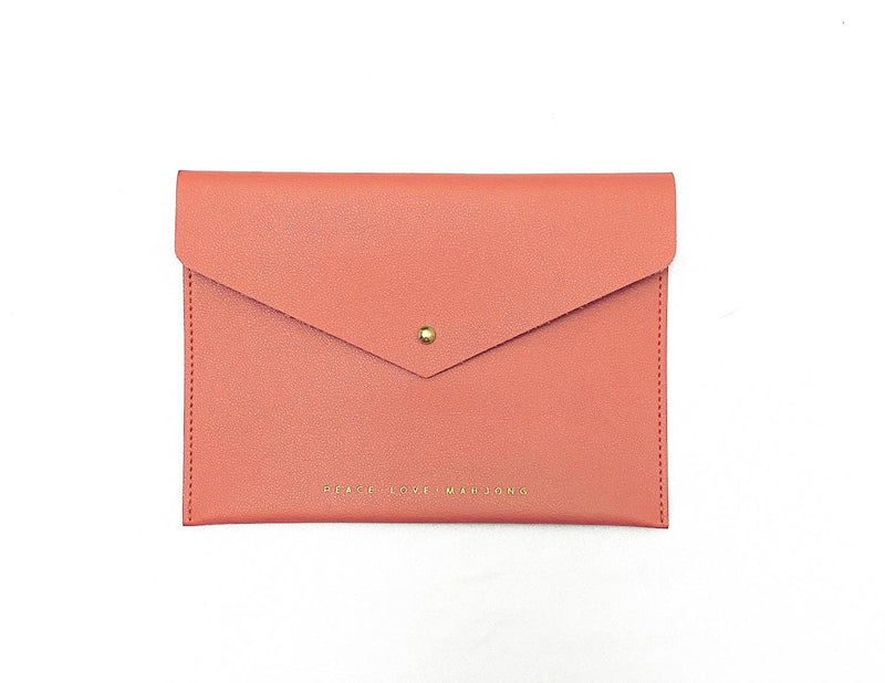 Peace Love Mahjong - Card Clutch