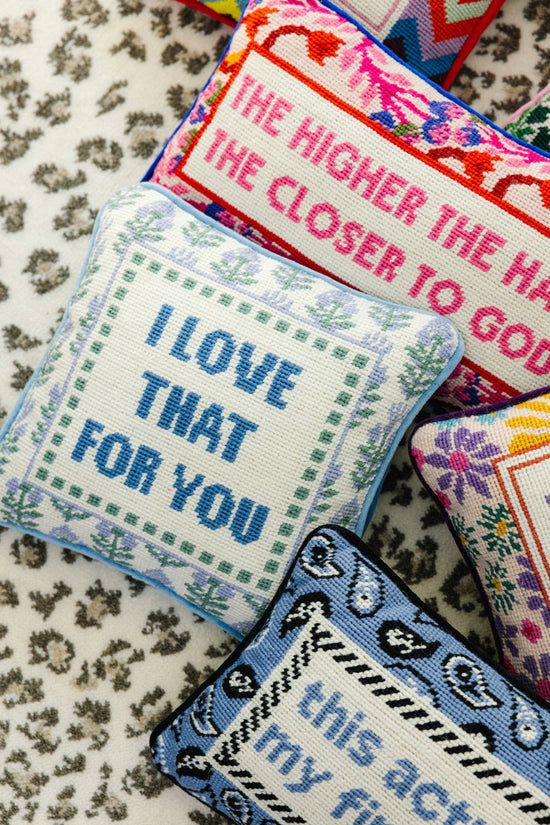 Furbish Studio - Love That for You Needlepoint Pillow
