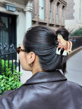 Solar Eclipse - Hand-painted Horse Claw Hair Clip | Eco-Friendly