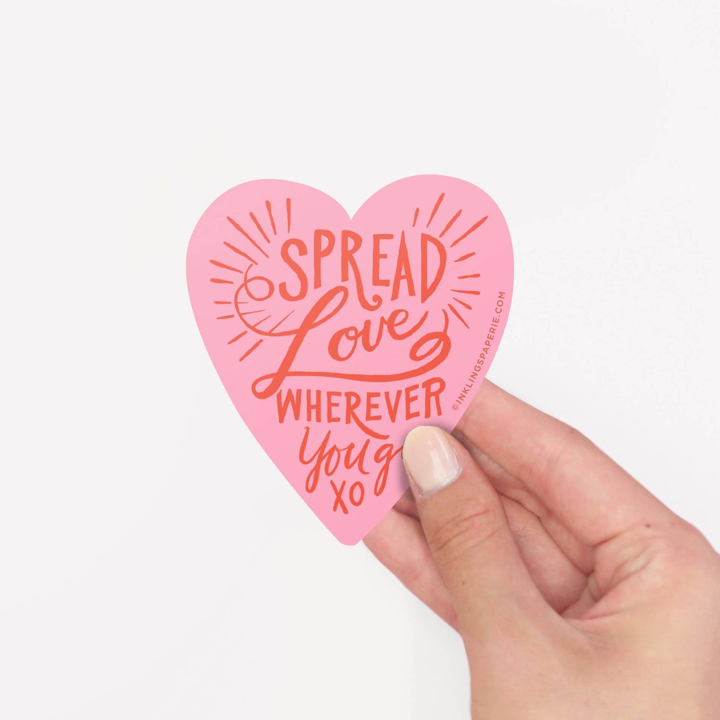 Inklings Paperie - Vinyl Sticker - Spread Love