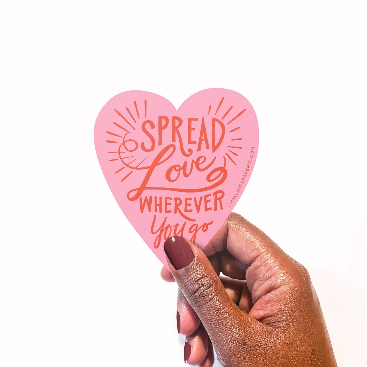 Inklings Paperie - Vinyl Sticker - Spread Love