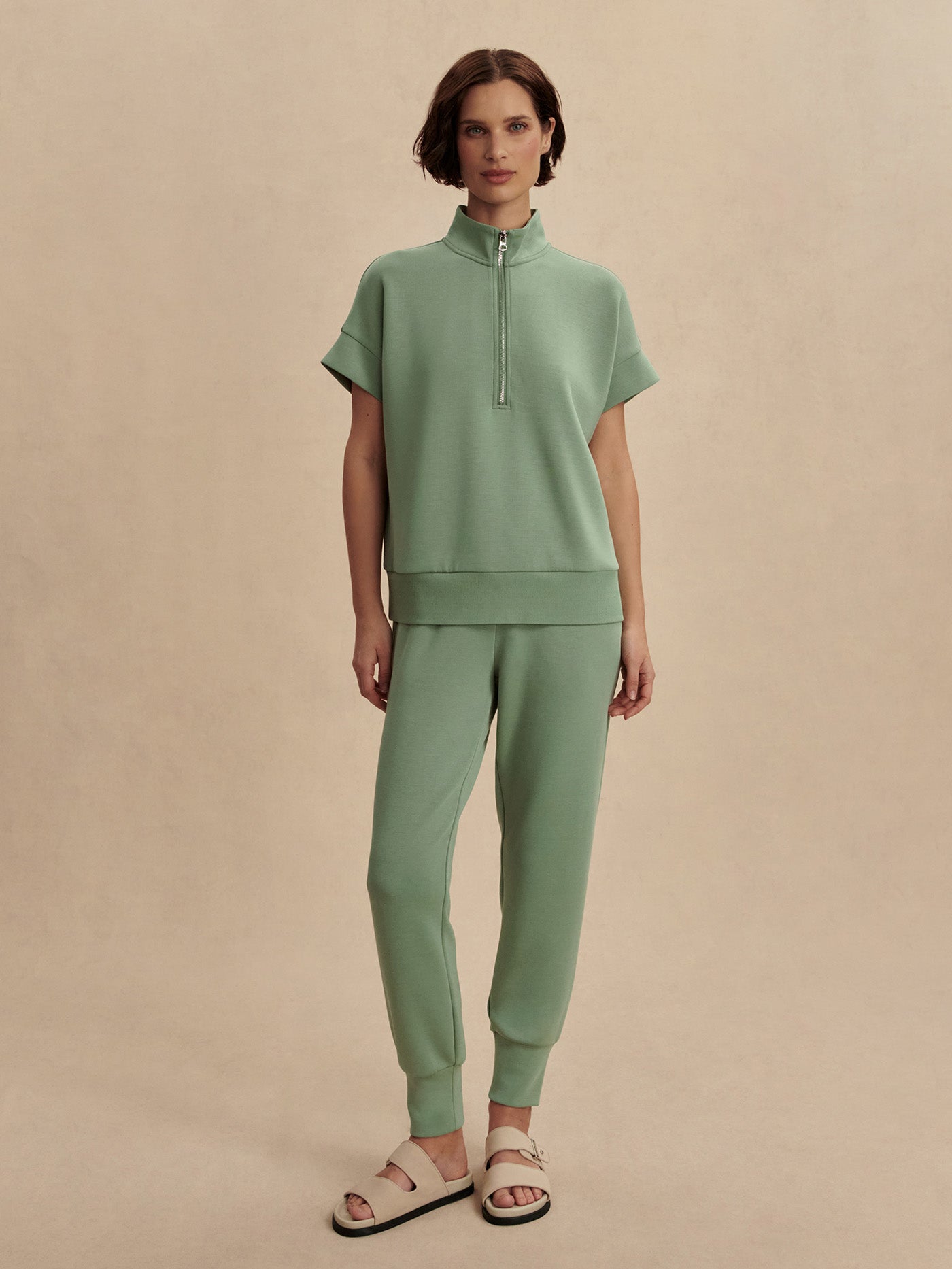 Varley - The Slim Cuff Pant 25 - Loden Frost