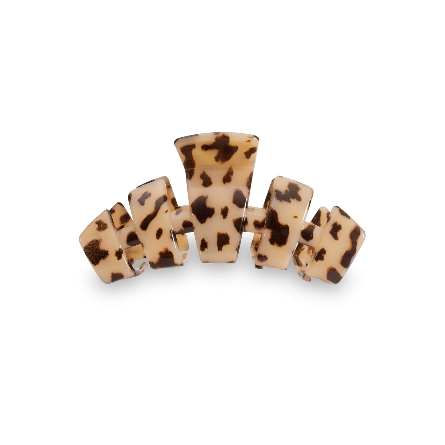 TELETIES - Classic Hair Clip - Large - Blonde Tortoise