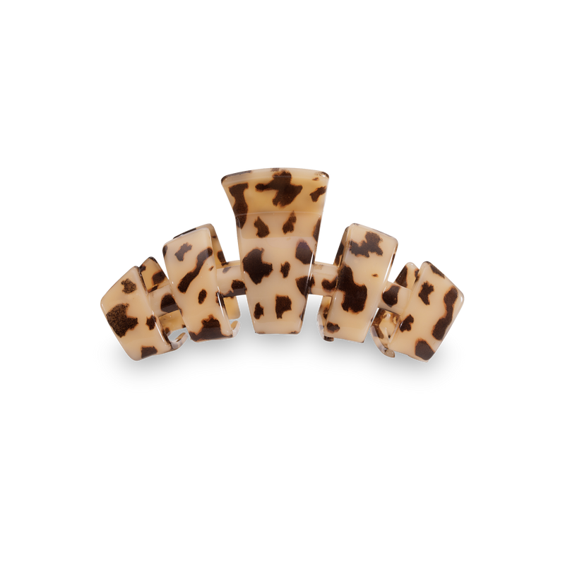 TELETIES - Classic Hair Clip - Large - Blonde Tortoise