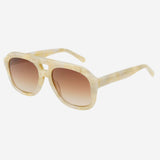 FREYRS Eyewear - Voyager Acetate Oversized Aviator Sunglasses - Gray Pearl