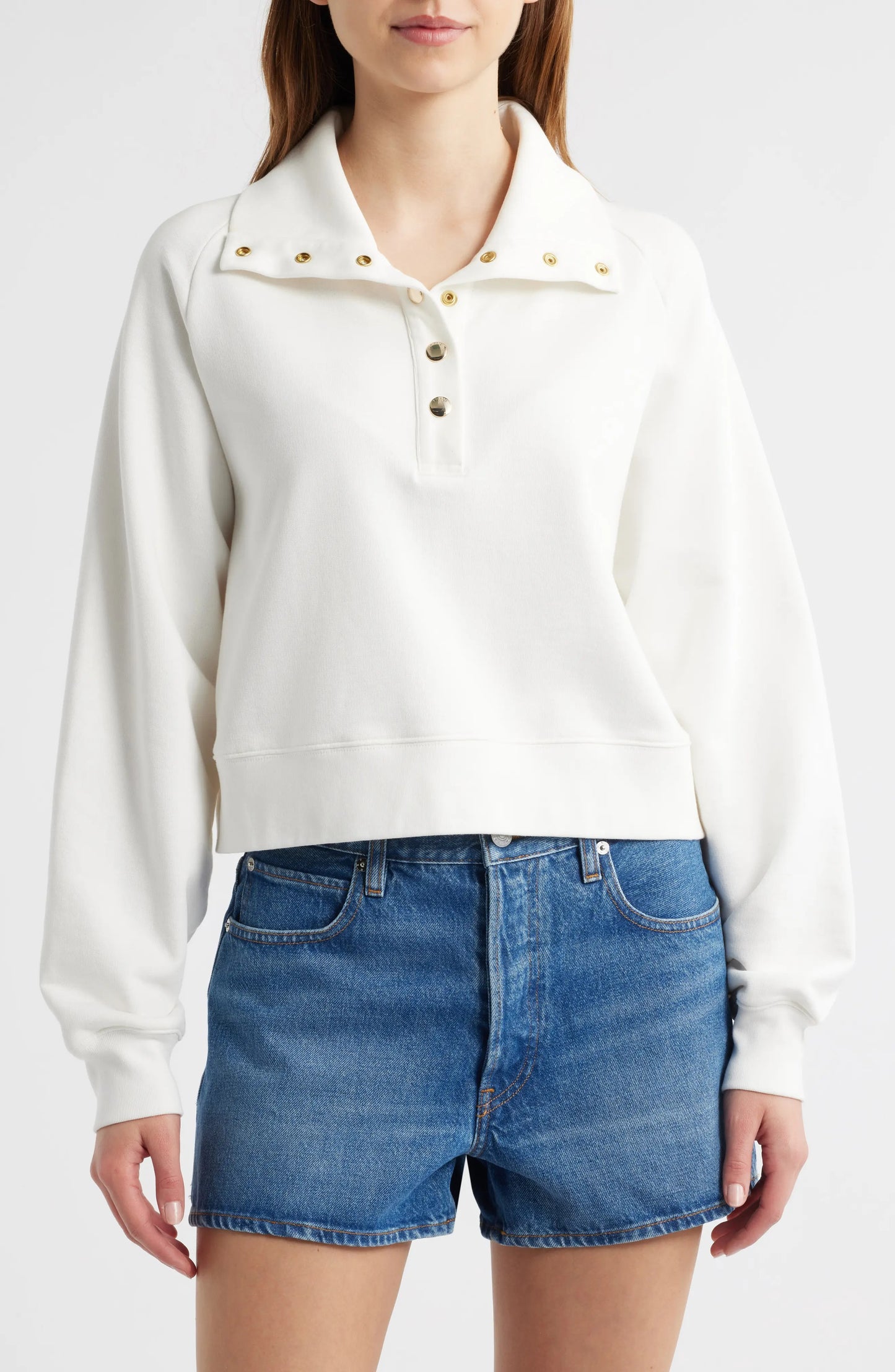 FRAME - The Coach Sweatshirt - Cream