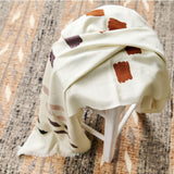 Dahlia Hand Embroidered Hand Woven Scarf