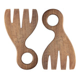 Acacia Wood Salad Servers - Set of 2