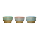 Stoneware Bowl, Reactive Glaze