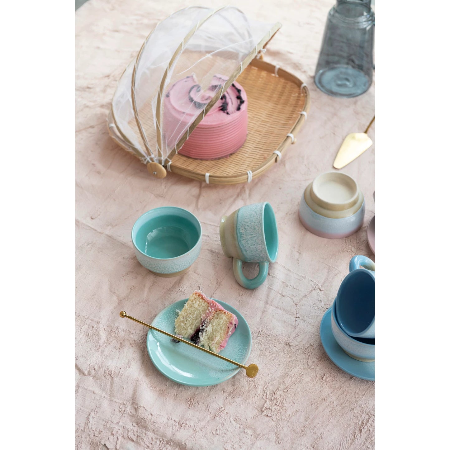 Stoneware Bowl, Reactive Glaze