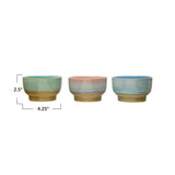 Stoneware Bowl, Reactive Glaze