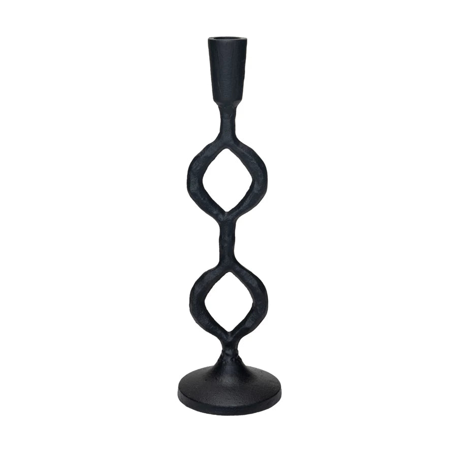 Cast Iron Taper Holder - Black