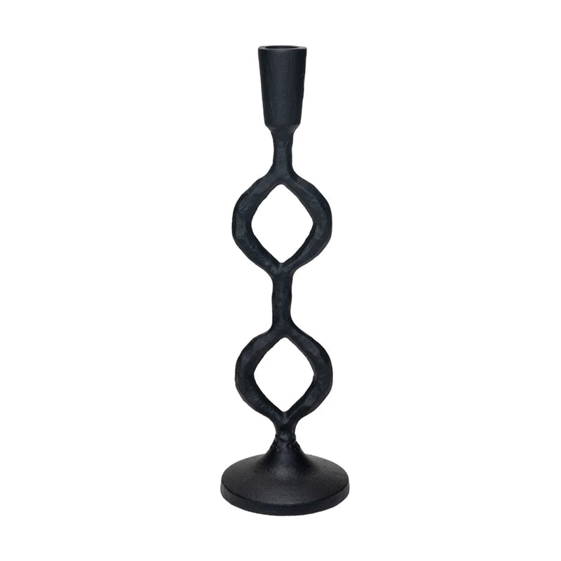 Cast Iron Taper Holder - Black