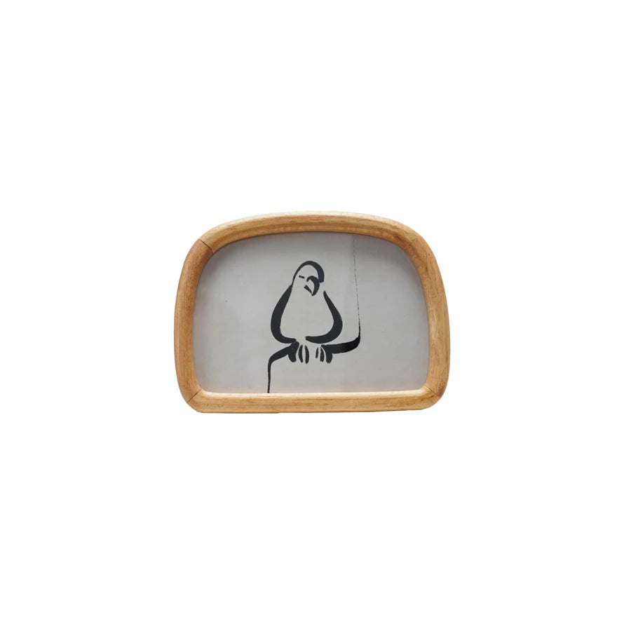 Rubberwood Arched Photo Frame, Natural
