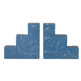 Recycled Stone & Resin Stairstep Bookends - Set of 2