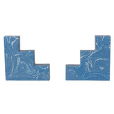 Recycled Stone & Resin Stairstep Bookends - Set of 2