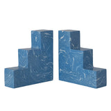 Recycled Stone & Resin Stairstep Bookends - Set of 2