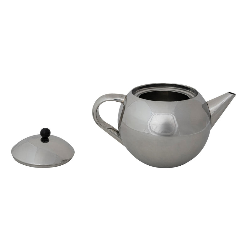 Stainless Steel Teapot w/ Black Knob