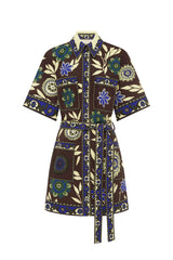 ALEMAIS - Jasper Mini Dress - Chocolate
