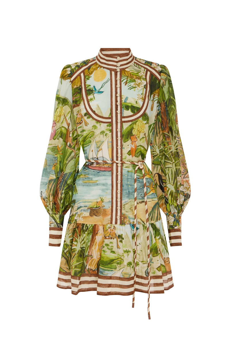 ALEMAIS - Toucan Tango Mini Dress - Multi