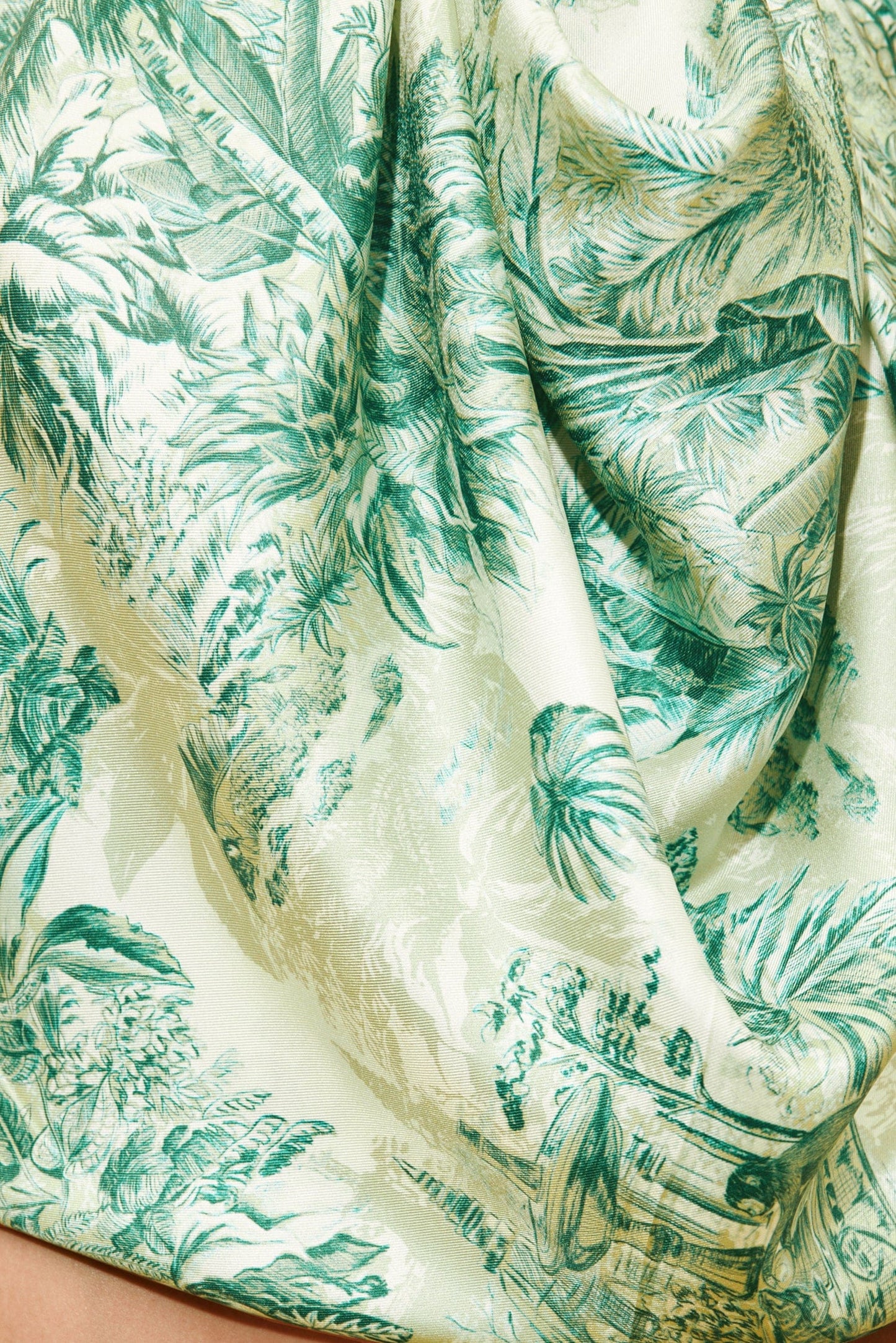 ALEMAIS - Sara Silk Scarf - Green