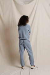 Alexi Speckled Long Sleeve Crewneck Sweatshirt - Turbulence