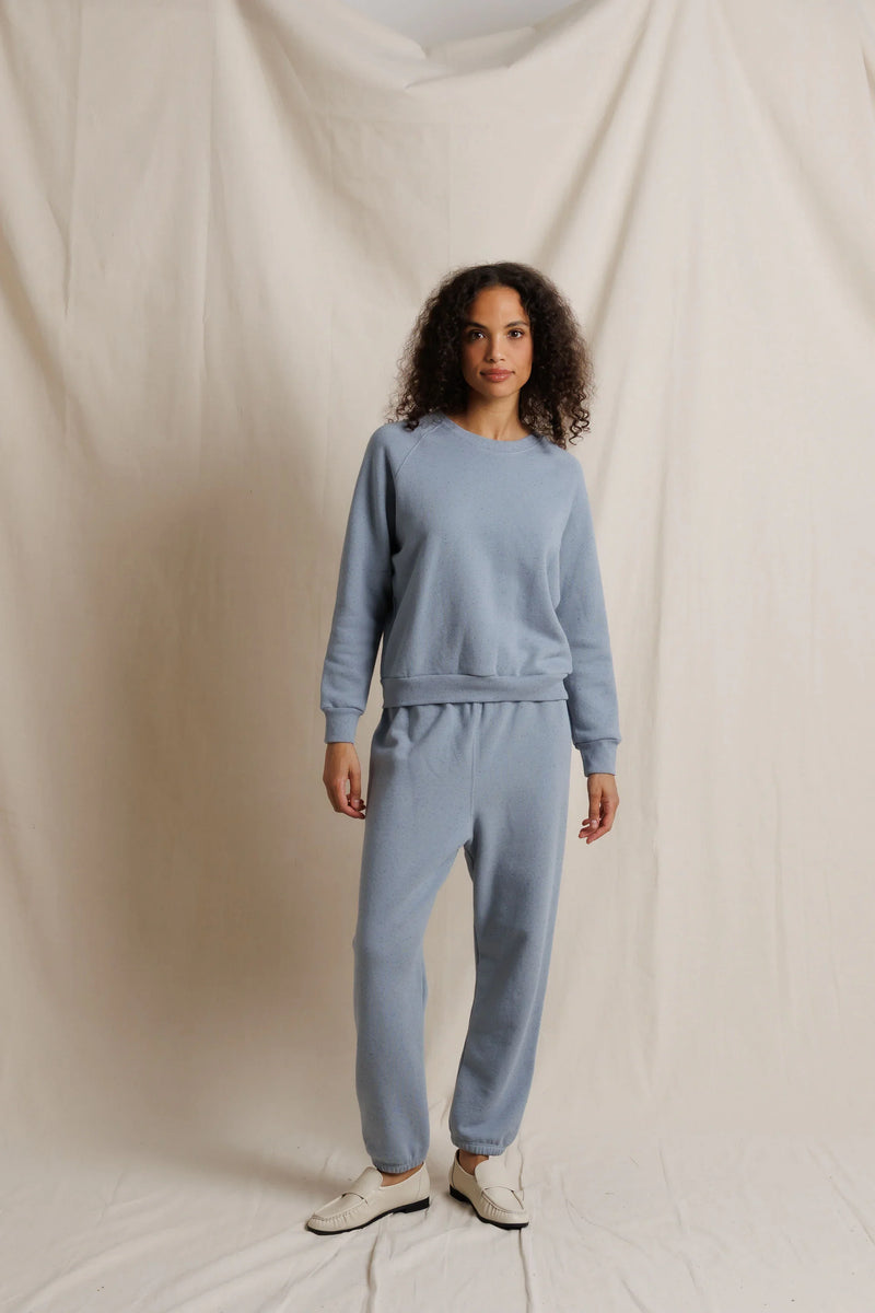 Johnny Speckled French Terry Sweatpant - Turbulence