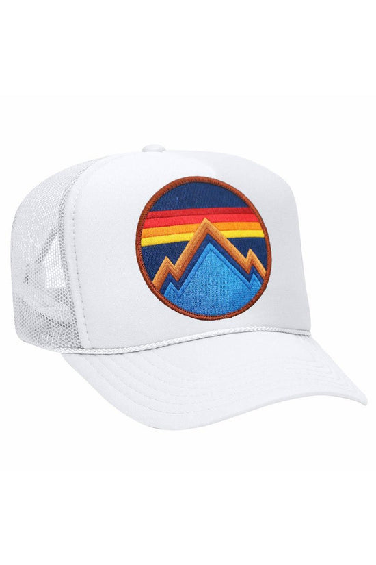 All Seasons Circle Trucker Hat, White