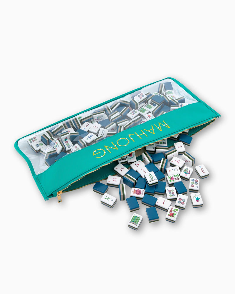 Oh My Mahjong - Aqua Bamboo Bag