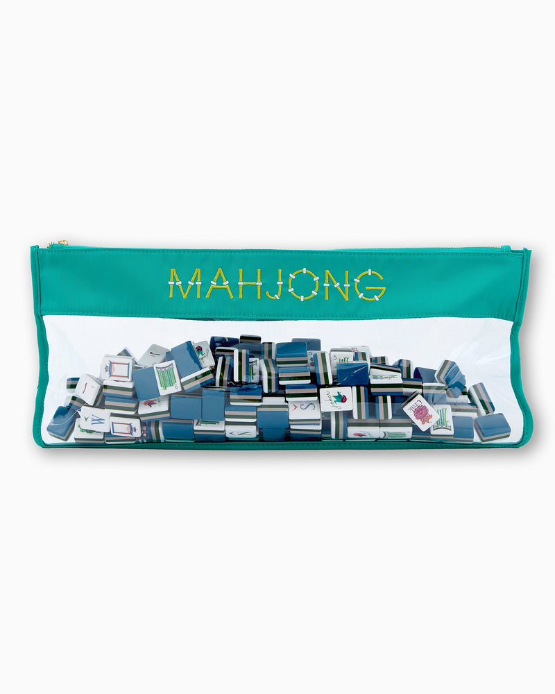 Oh My Mahjong - Aqua Bamboo Bag