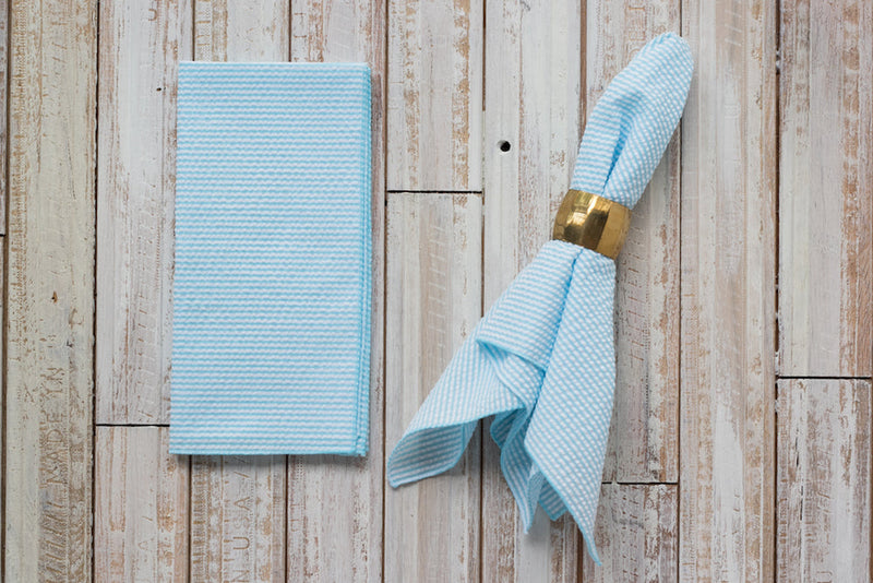 Seersucker Everyday Napkins, set of four