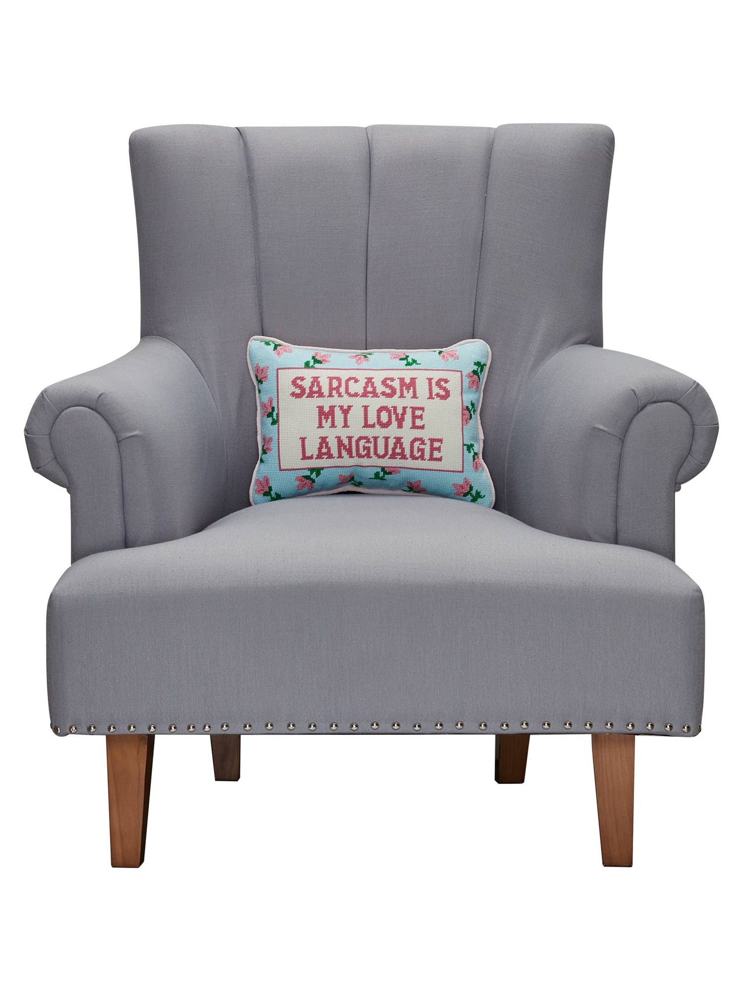 Sarcasm Is My Love Embroidered Pillow