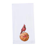Cardinal on Basketball Tea Towel