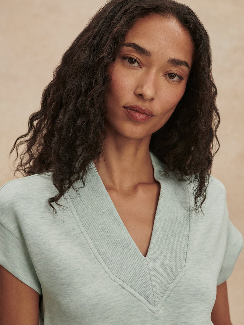 Varley - Gracee V Neck Tank - Mint Green Marl