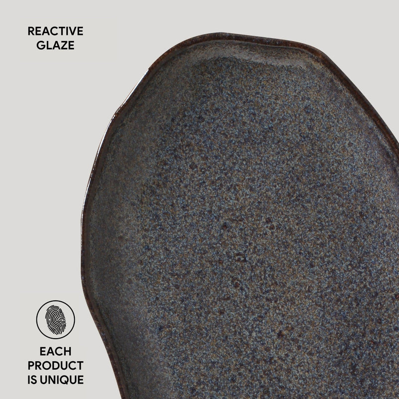 Shallow Bio Oval Platter Medium Set of 4