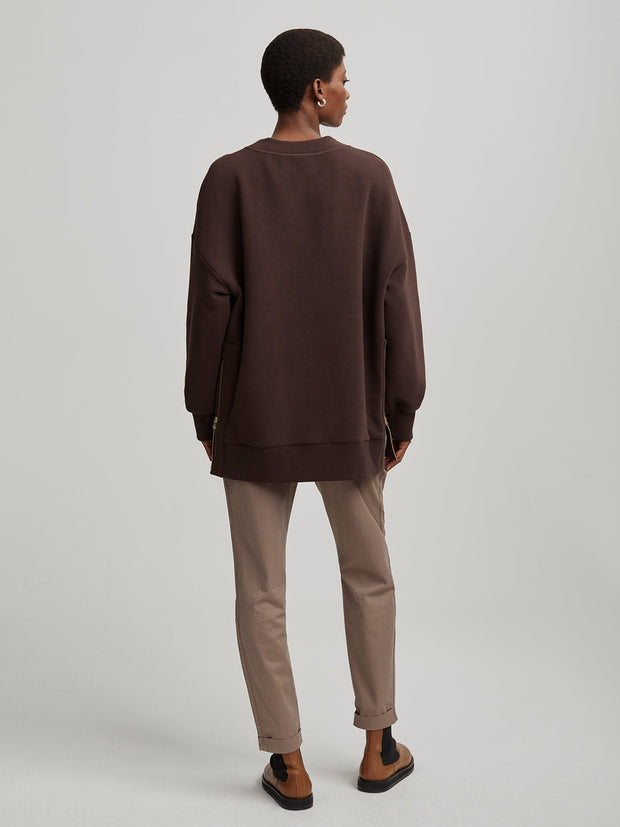 Varley - Mae Boyfriend Sweat - Coffee Bean