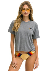 Aviator Nation - Basic Boyfriend Tee - Heather Grey