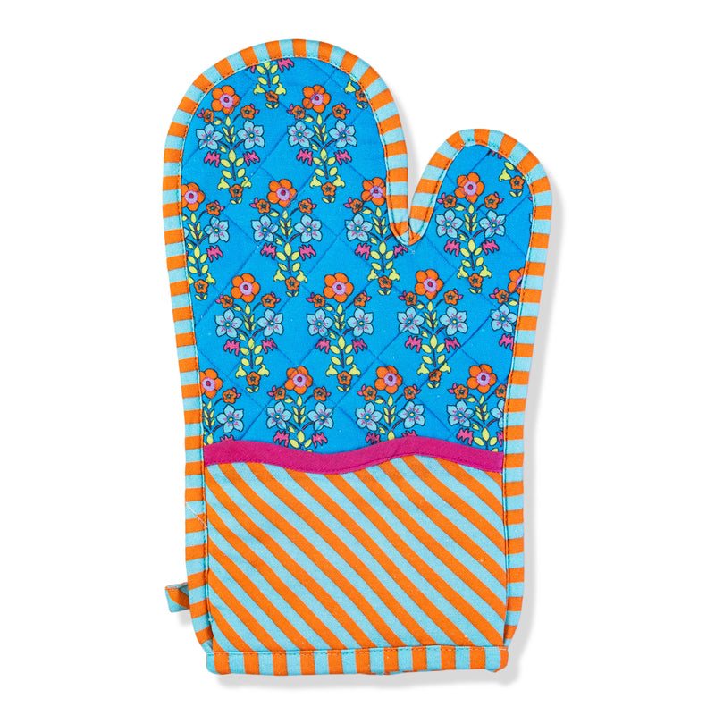 Furbish Studio - Blue Pot Holder & Oven Mitt