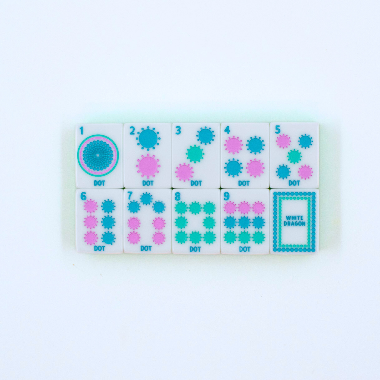 My Fair Mahjong - Crystal Confetti Lemon-Lime | Mahjong with a Sprinkle of Color and Joy | 1.25" x 0.9" x 0.7"