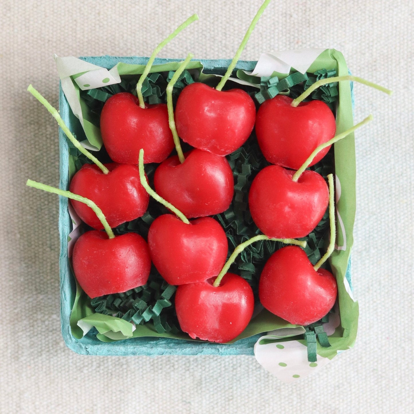 Beeswax Cherry Birthday Candles