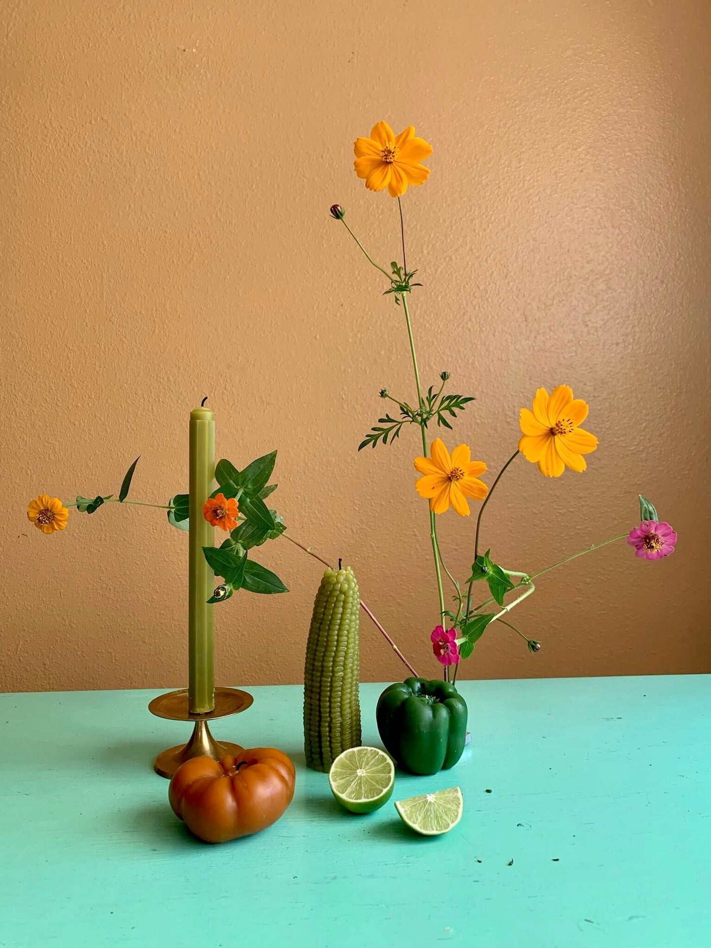 Beeswax Bell Pepper Candle