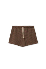 PerfectWhiteTee - Bennie Terry Sweatshort - Mocha Charcoal Stripe