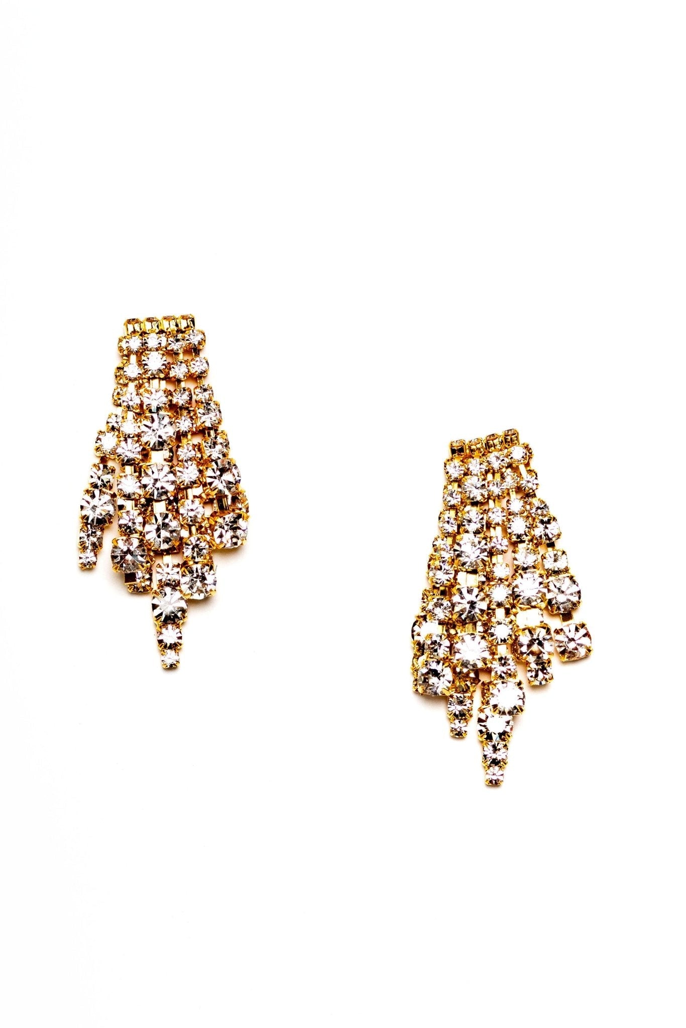 Elizabeth Cole Jewelry - Bette Earrings, Clear Crystal