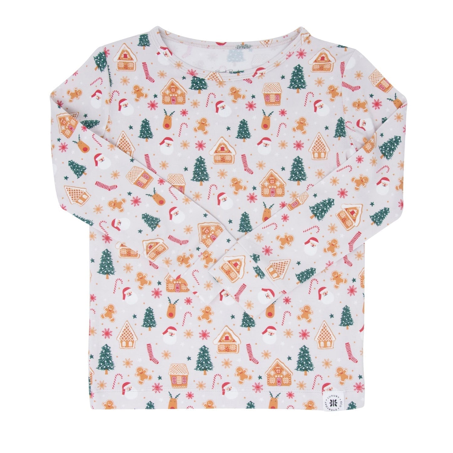 Santa's Cookies Gingerbread Big Kid Pajama