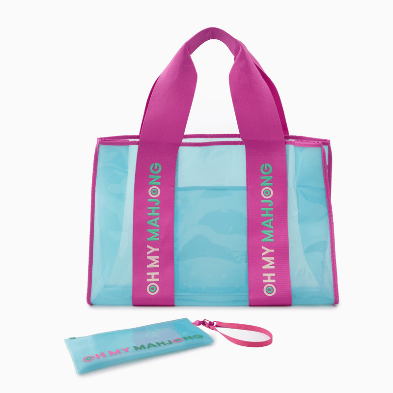 Oh My Mahjong - Blue Beach Bag